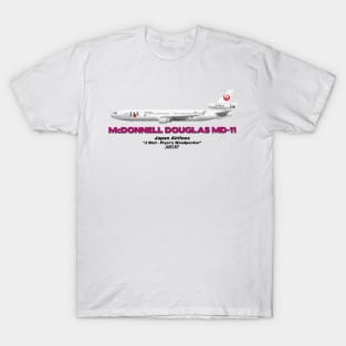 McDonnell Douglas MD-11 - Japan Airlines "J Bird - Pryer's Woodpecker" T-Shirt